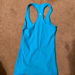 Blue Lululemon Racerback tank